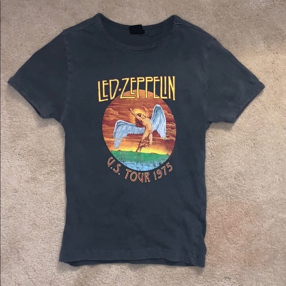 SOLD! Urban Outfitters Led Zeppelin Shrunken Tee - Picture 3 of 4